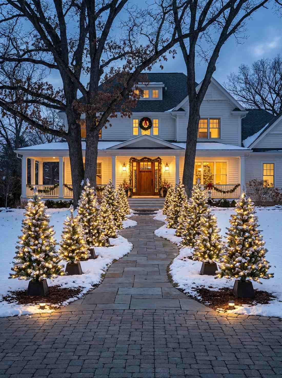 miniature light up trees