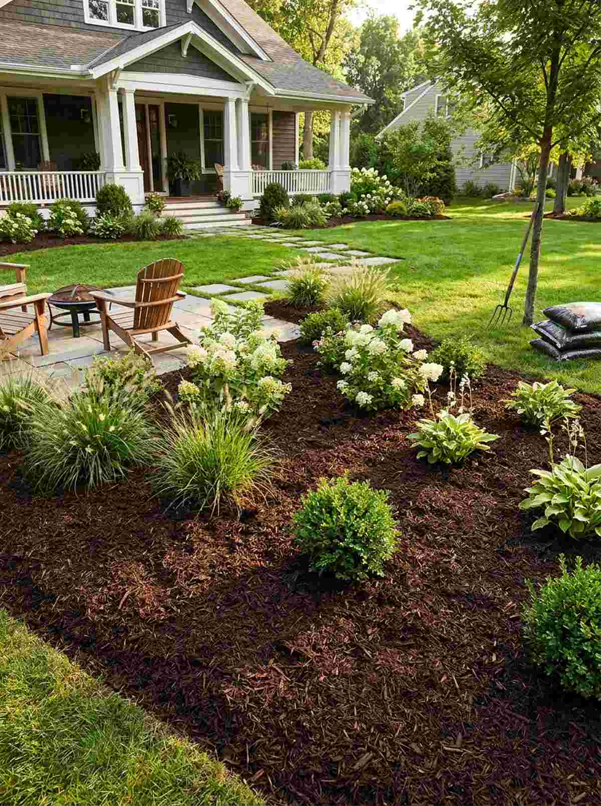 mulch layer weed suppression