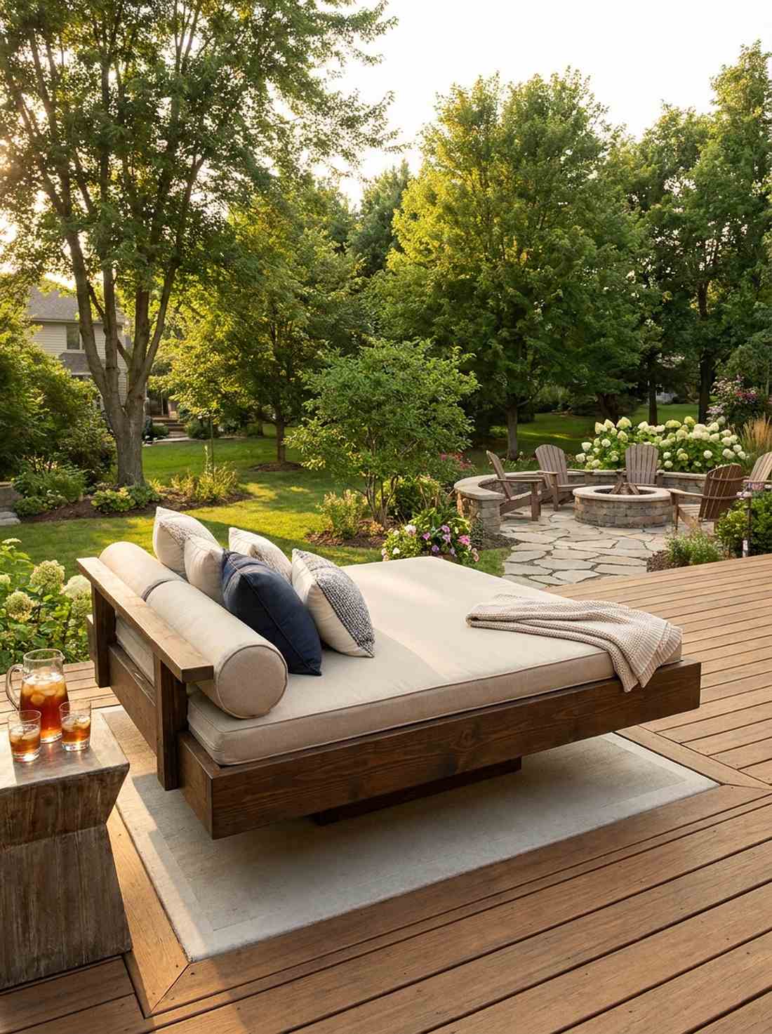 floating daybed platforms