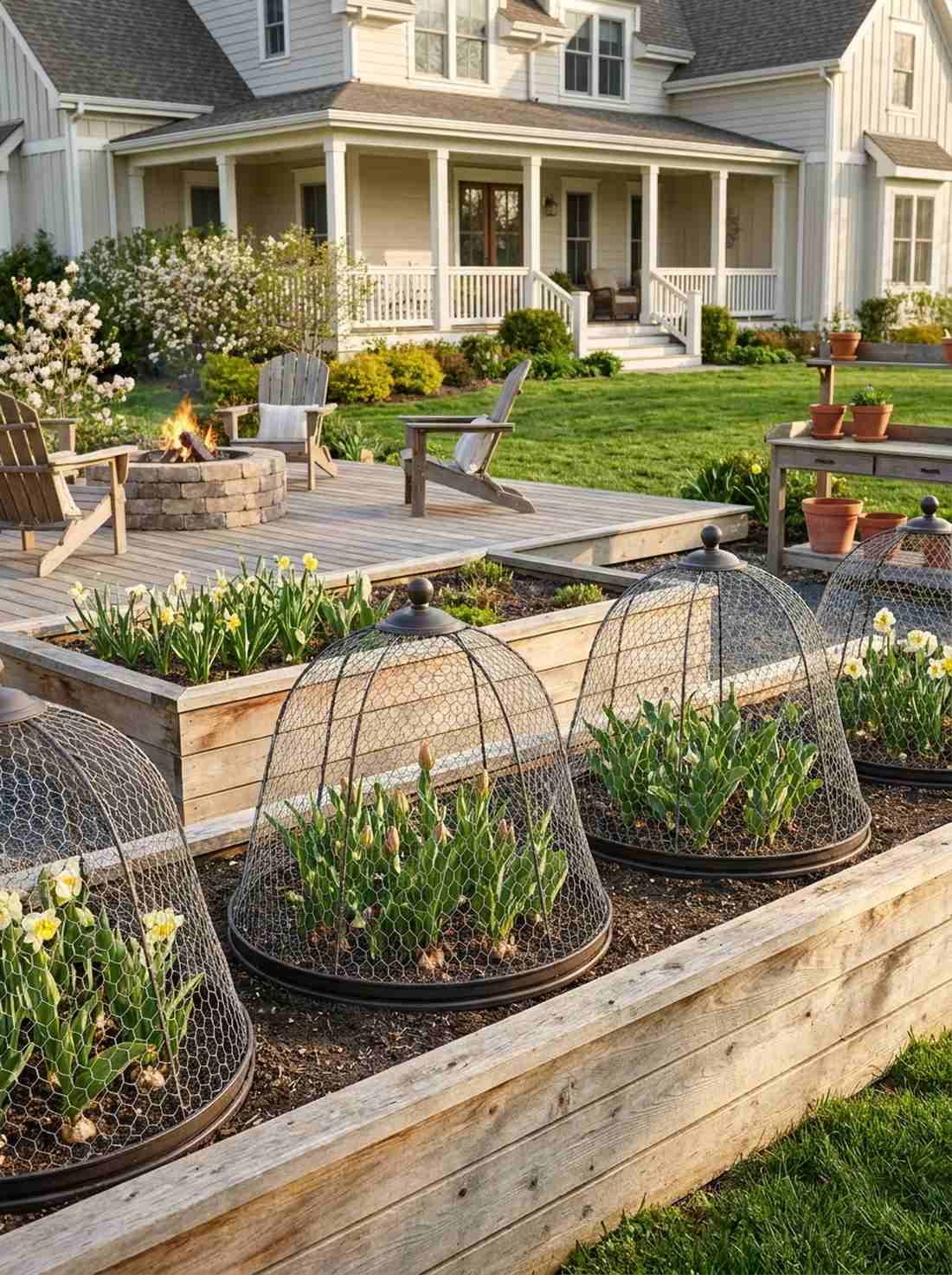 chicken wire cloches