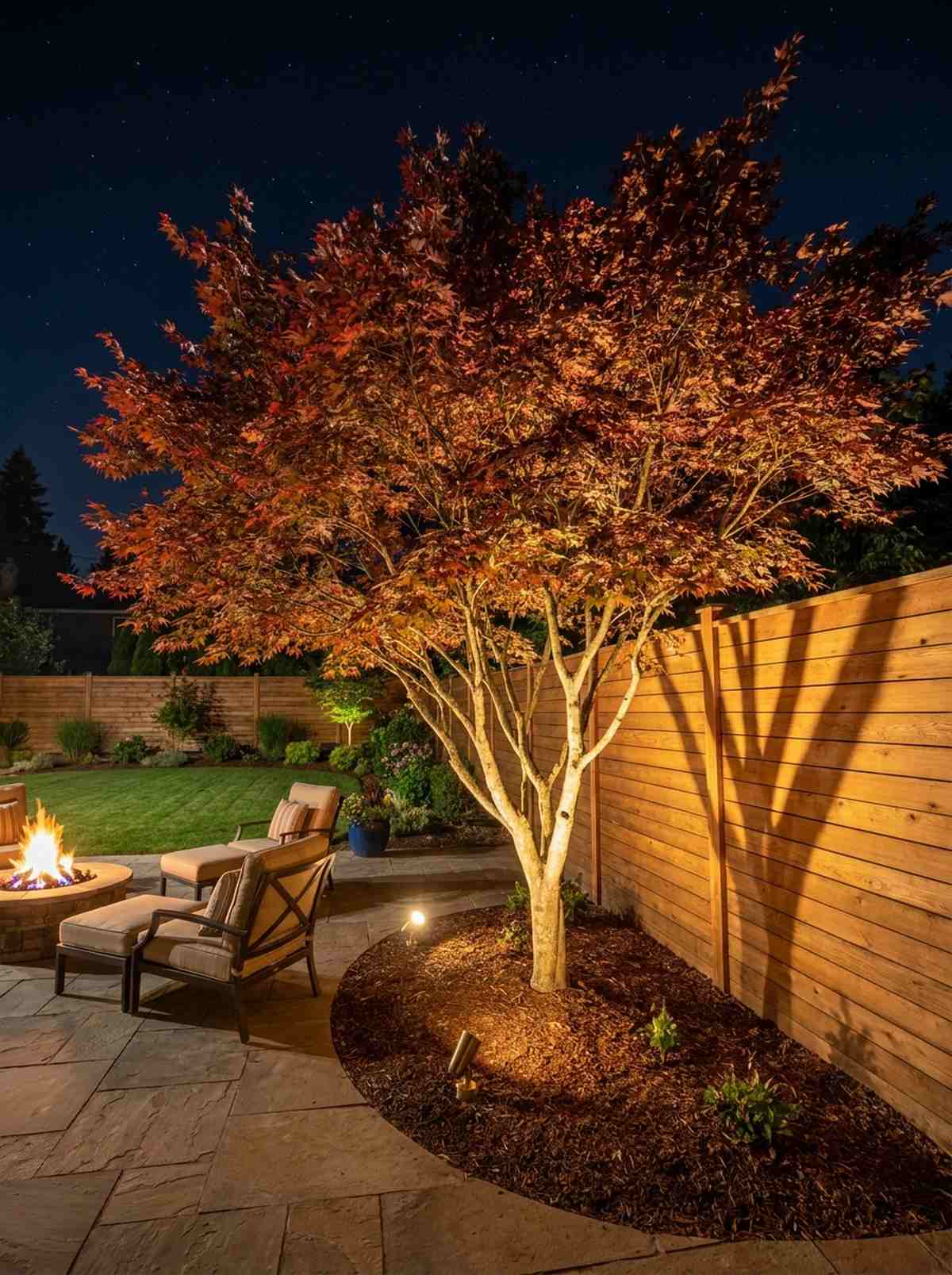 uplighting specimen trees