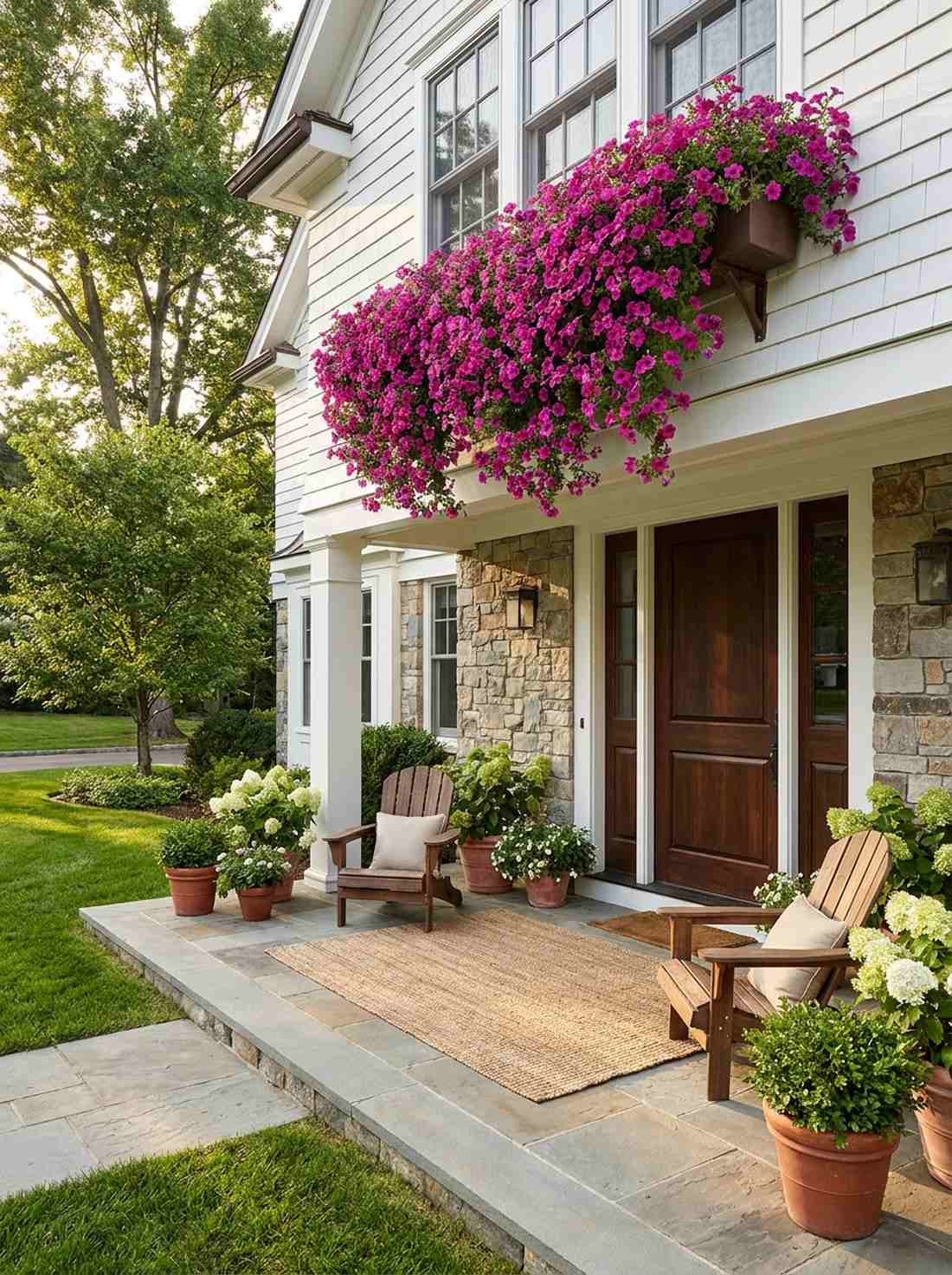 flowering window box canopy