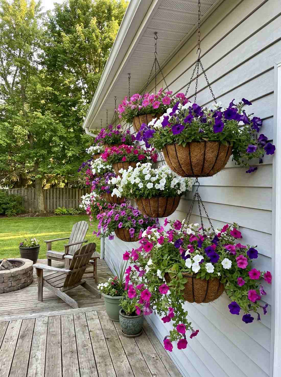 hanging basket cascade