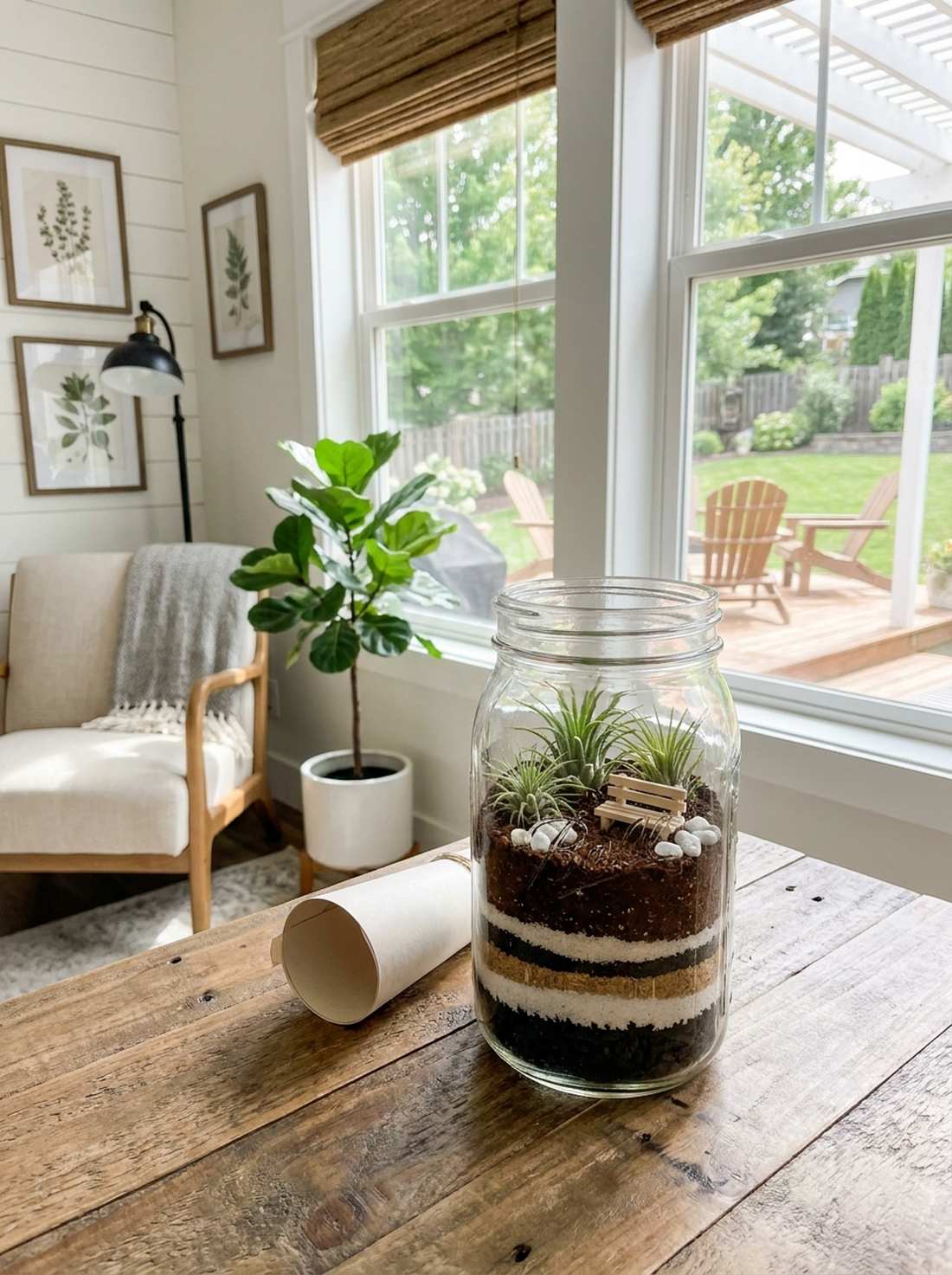 mason jar layered landscape