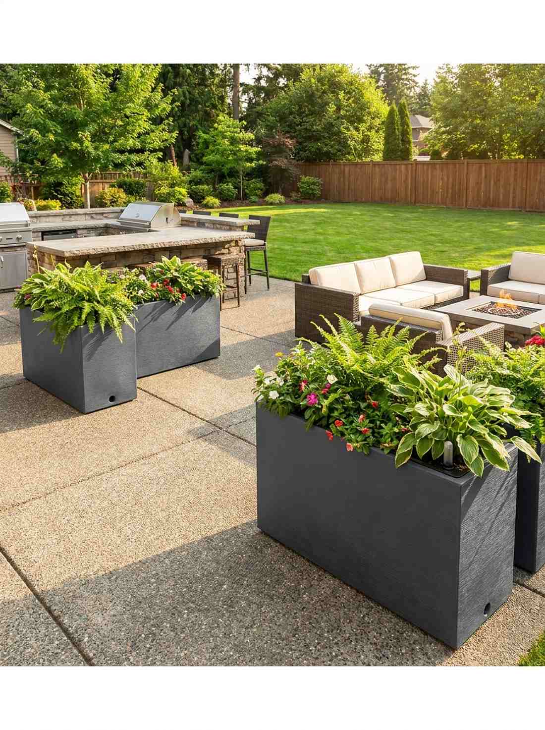 self watering container systems