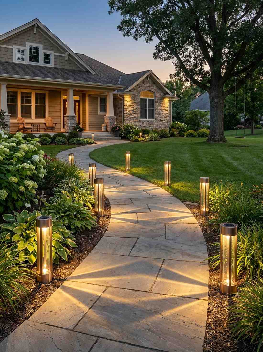 solar powered pathway markers