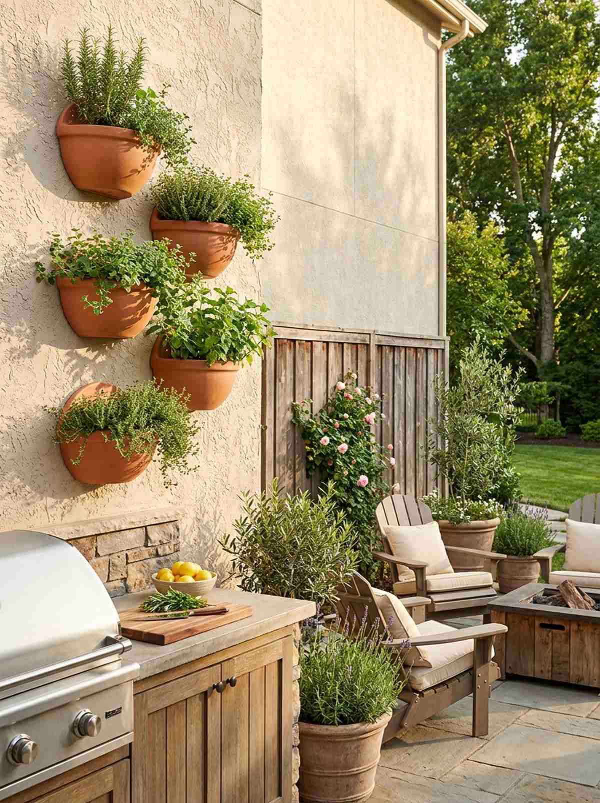 terracotta wall pocket gardens