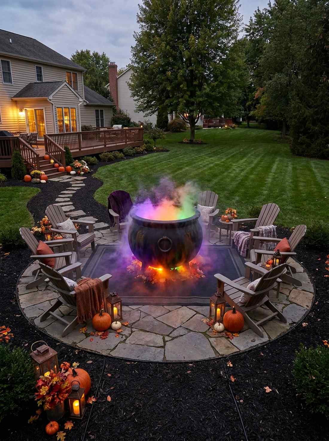 witches cauldron fire pit