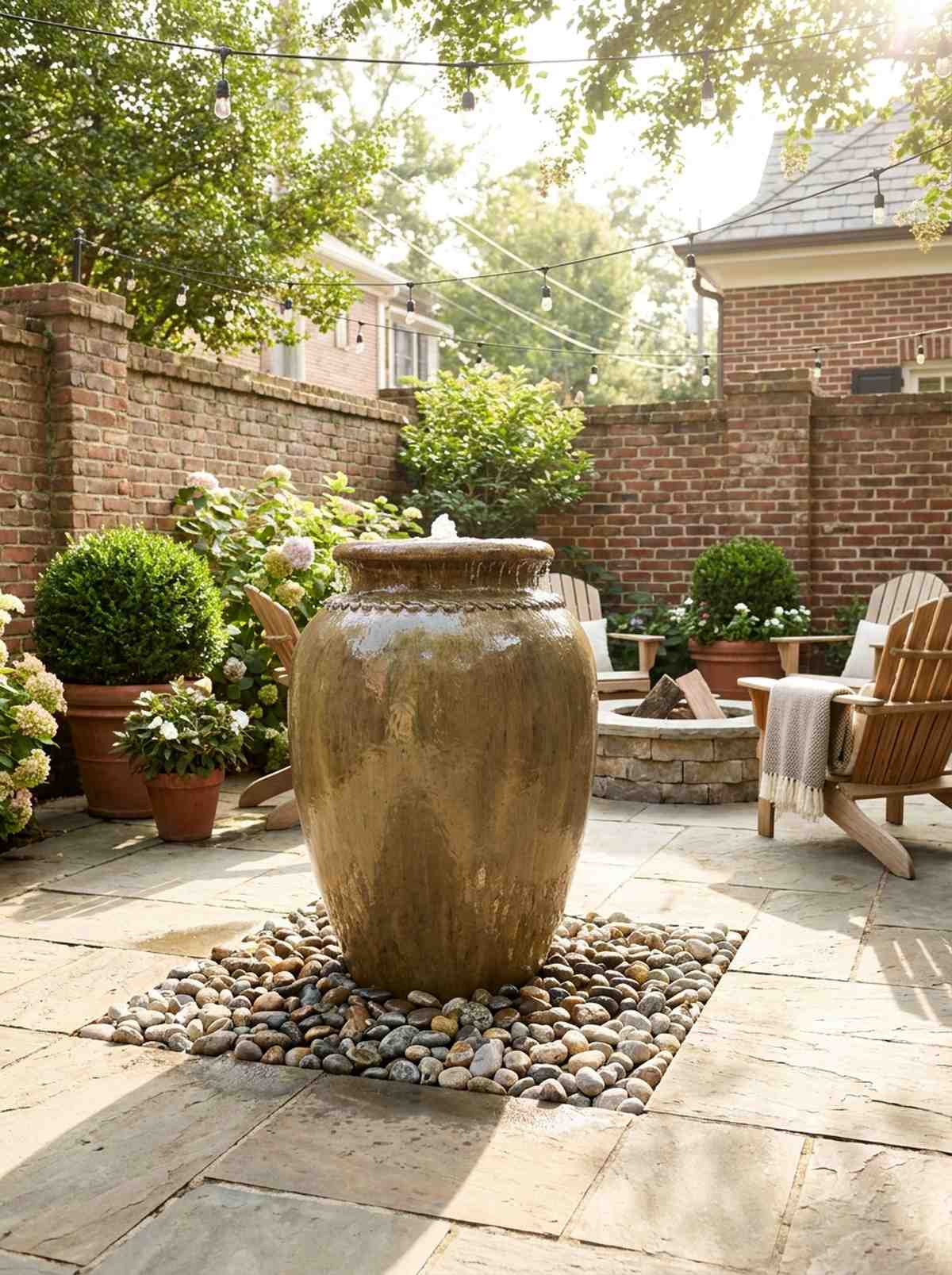 bubbling urn fountains