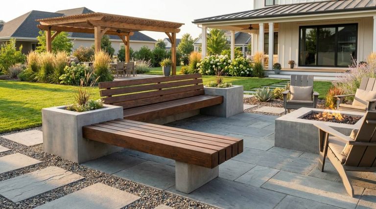 71 modern garden bench vertical