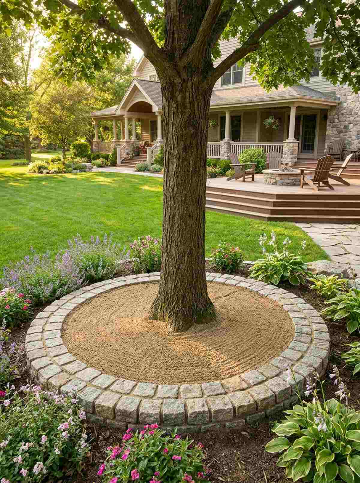 cobblestone accents
