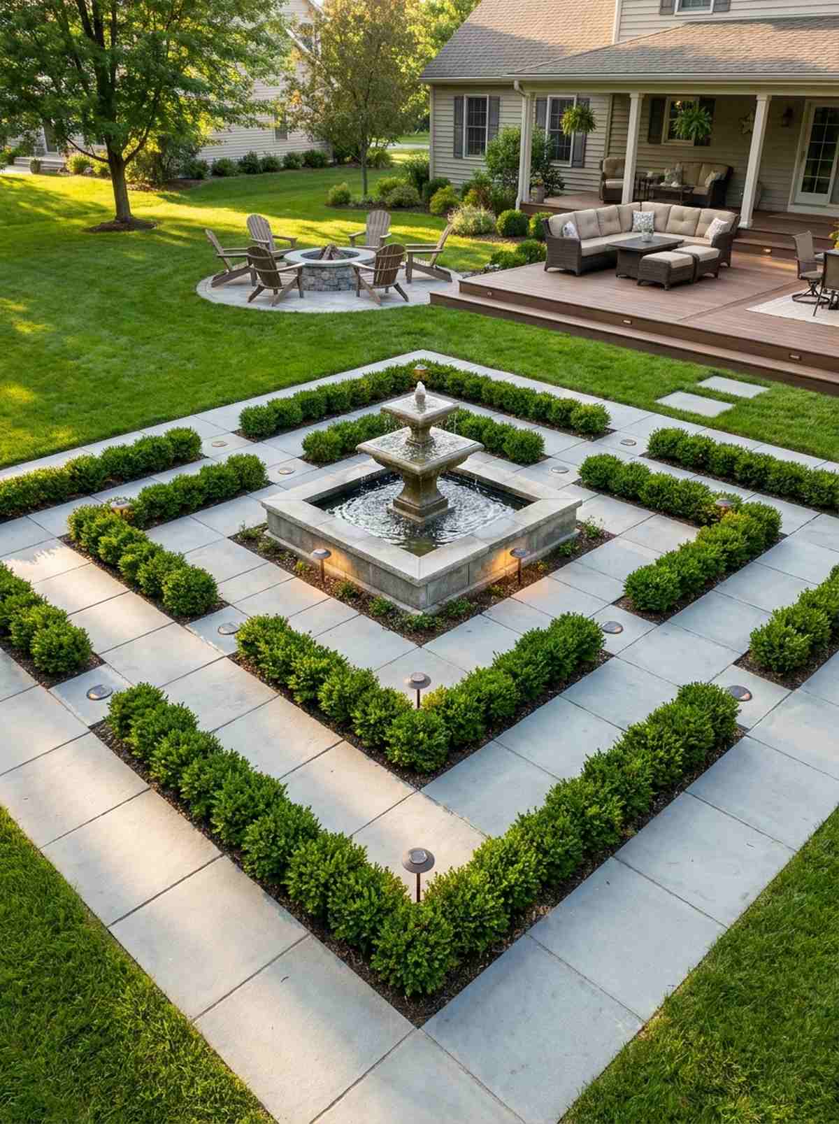 concentric square frames
