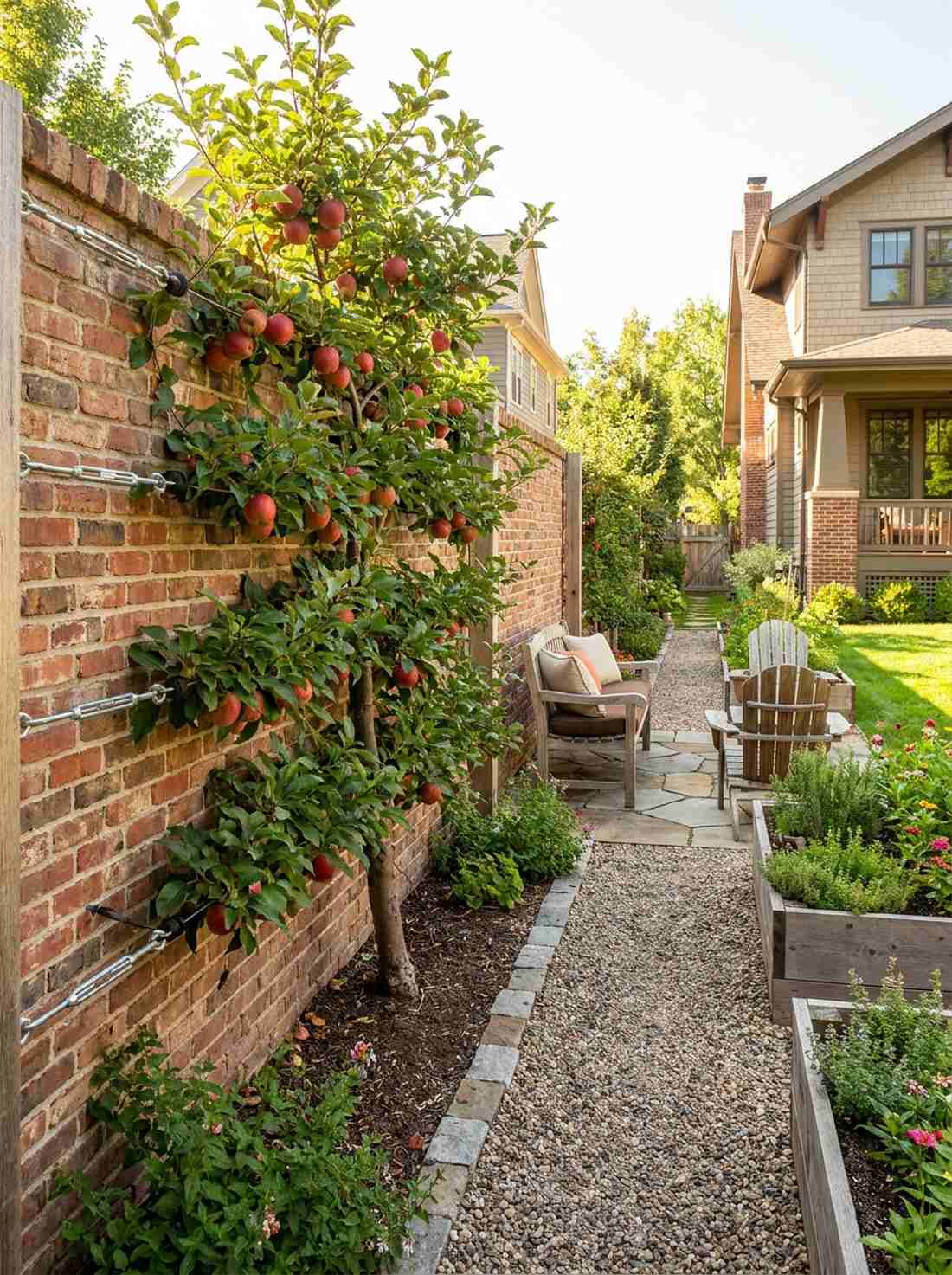espaliered fruit tree frameworks