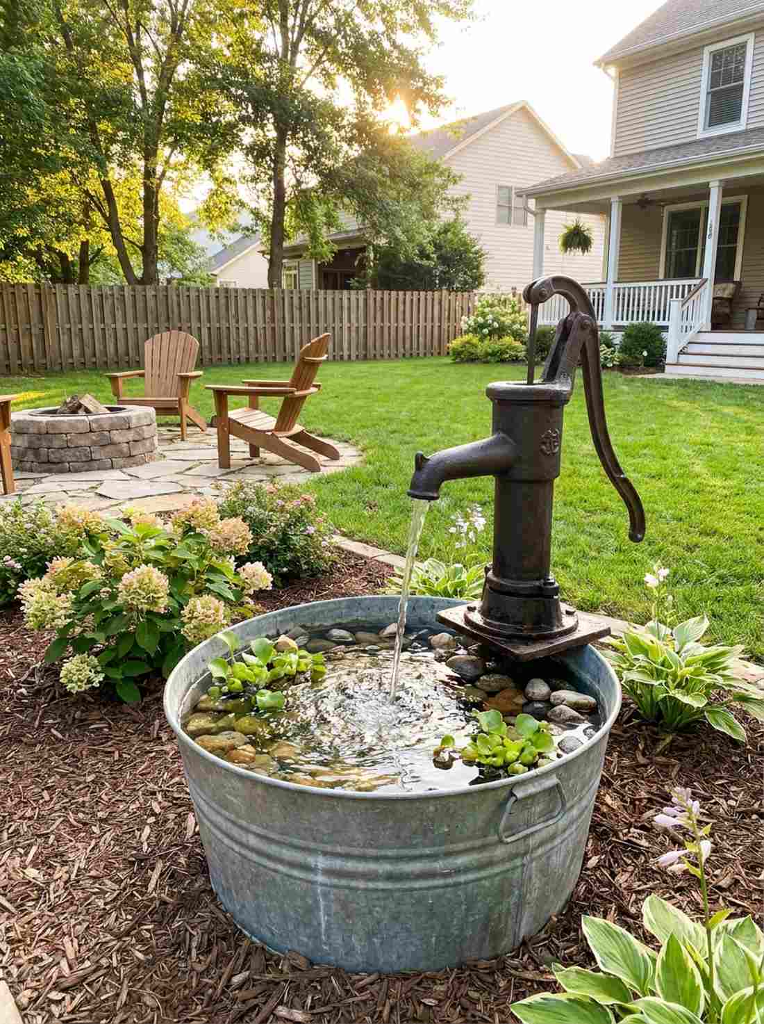 hand pump fountain