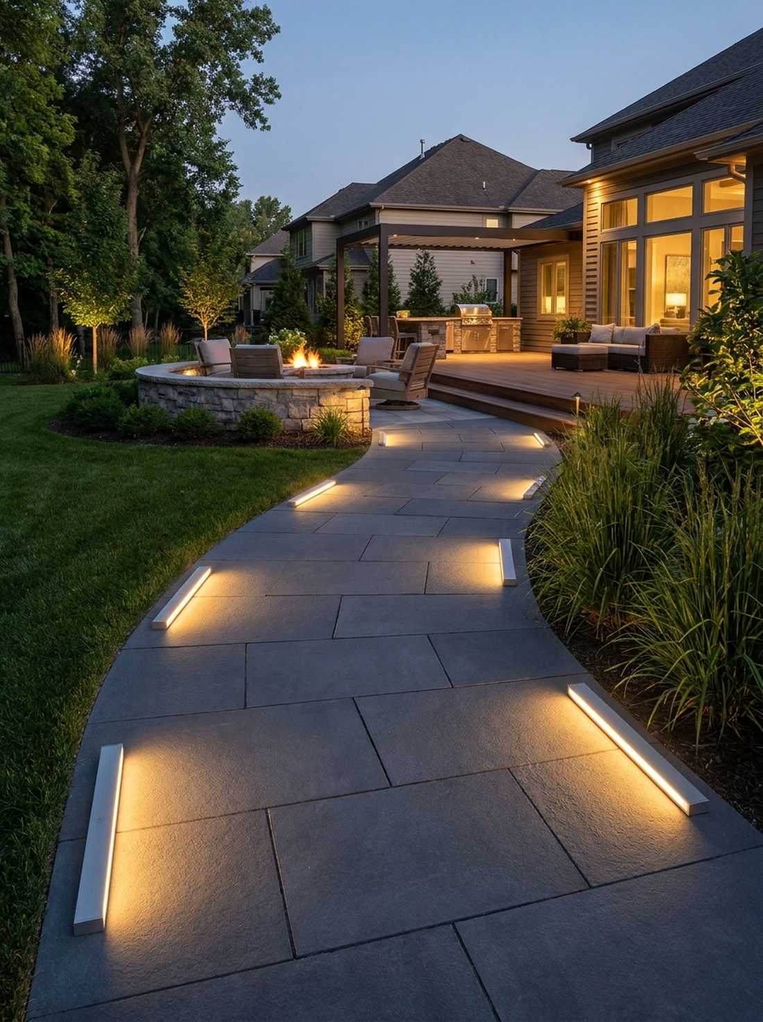 linear led pathway lights