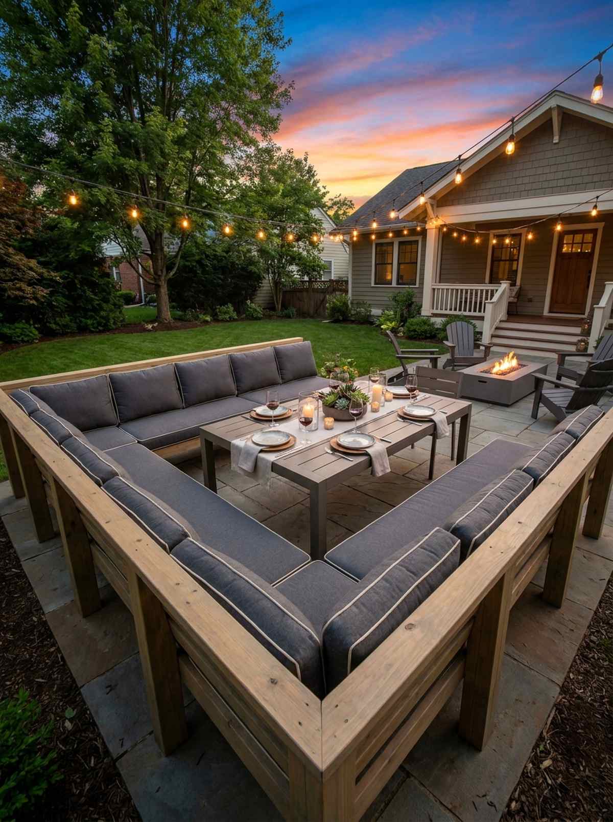 perimeter bench seating