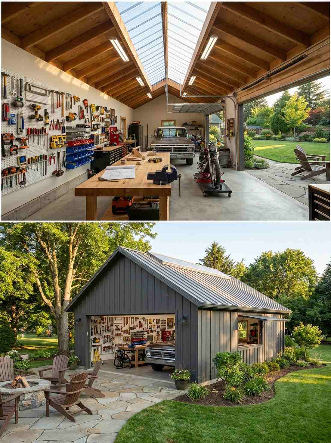 skylight topped workshop