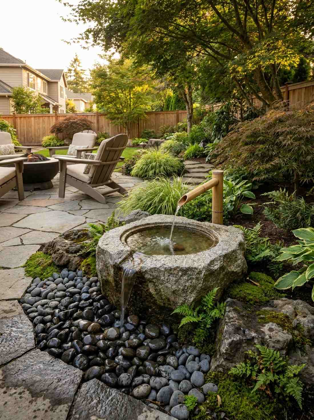 tsukubai stone water basins