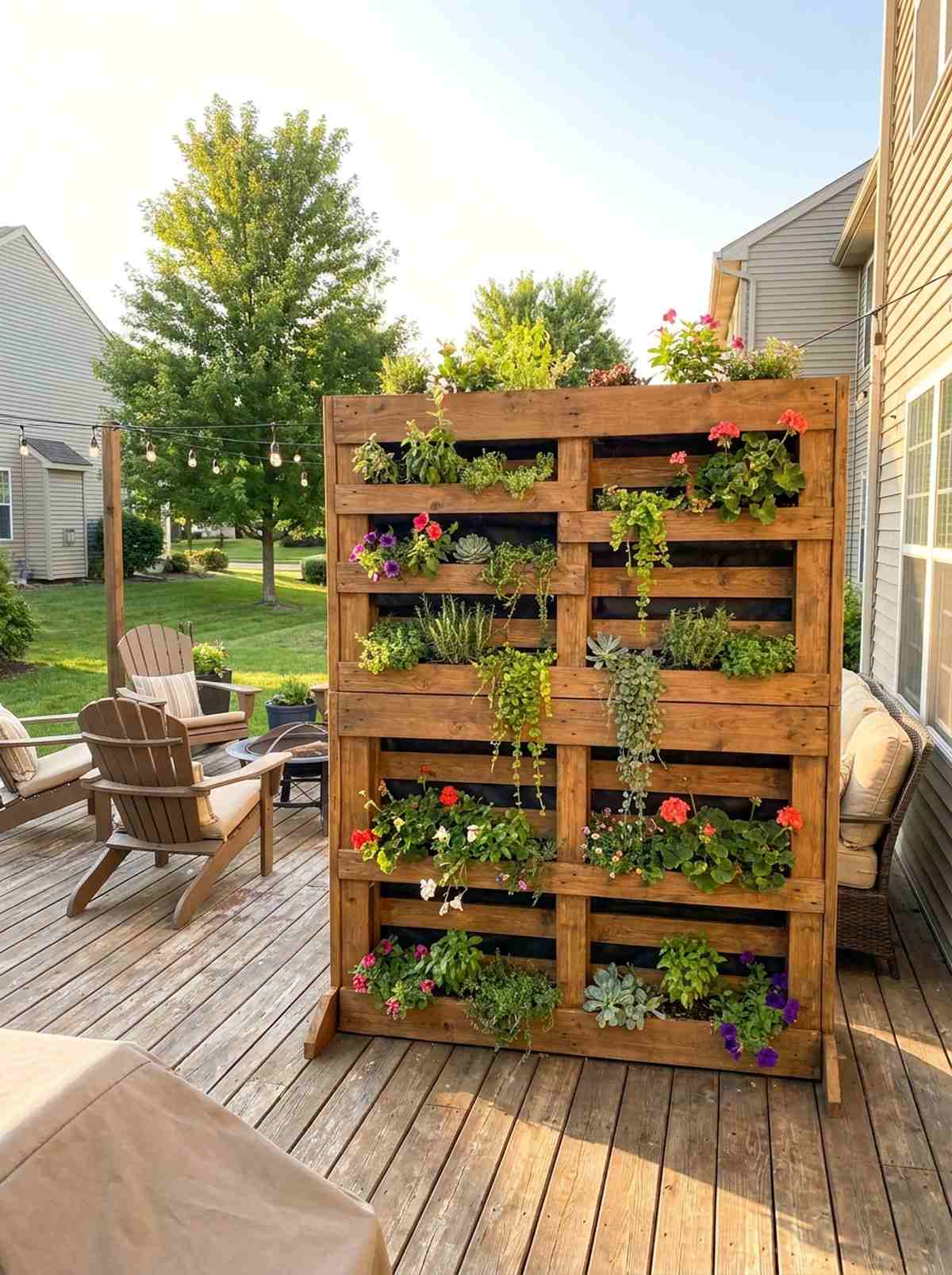 vertical pallet gardens