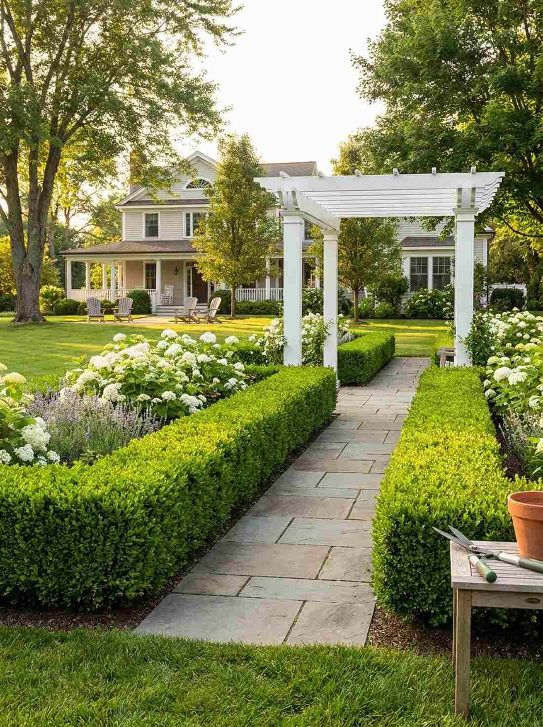 boxwood hedge borders
