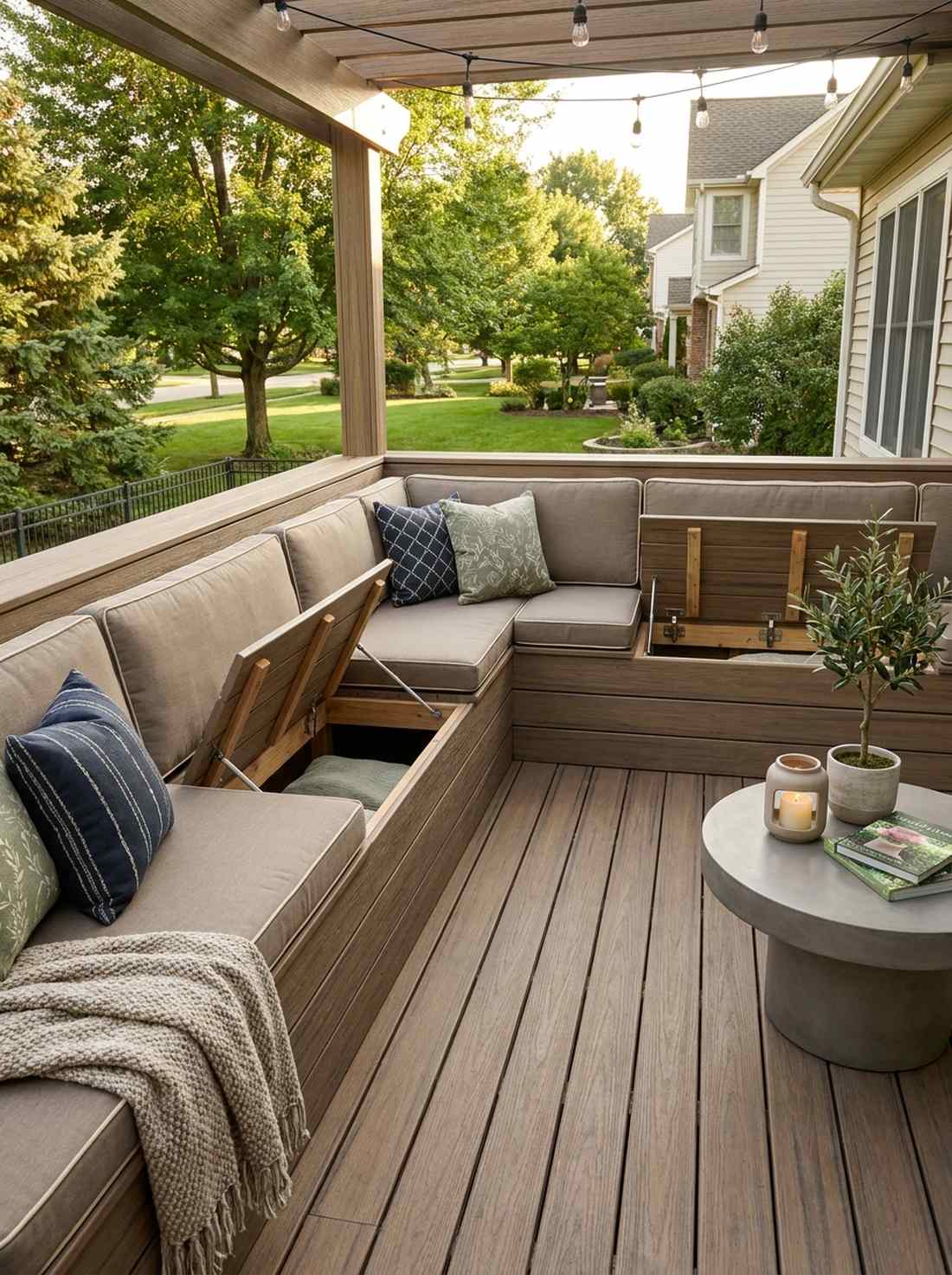 built in bench seating