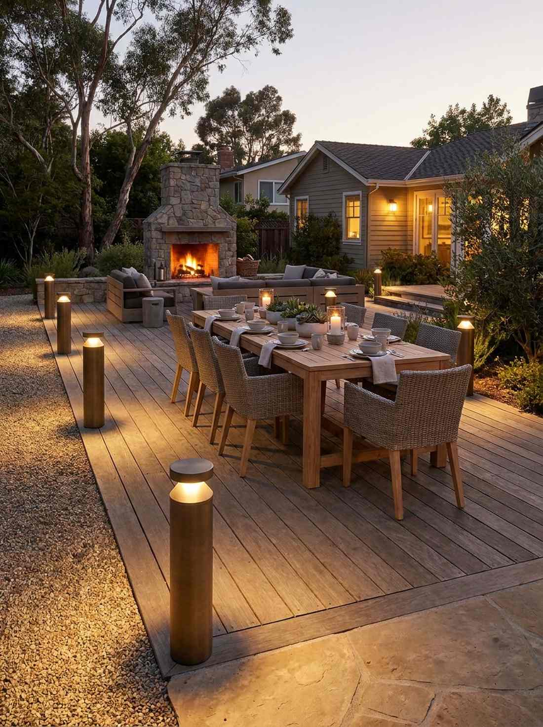 cylindrical bollard lights