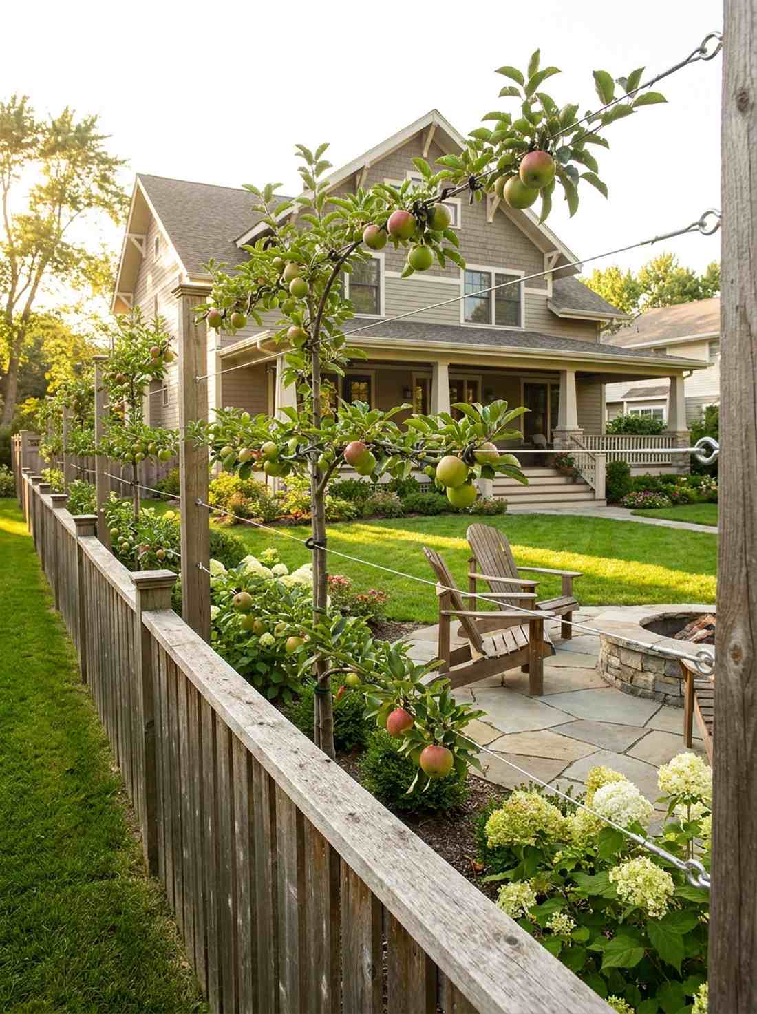 espalier fruit tree fence