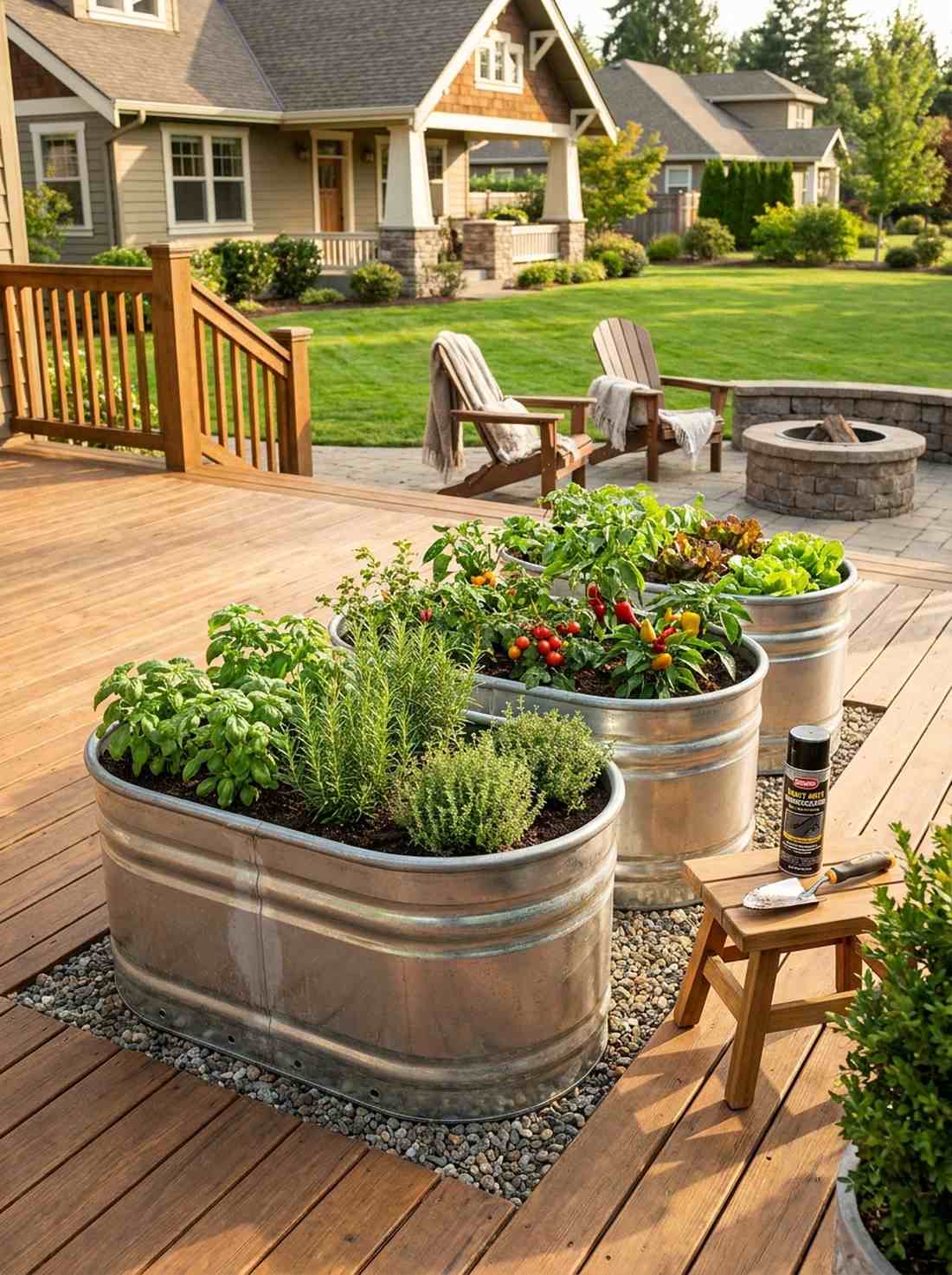 galvanized metal washtubs
