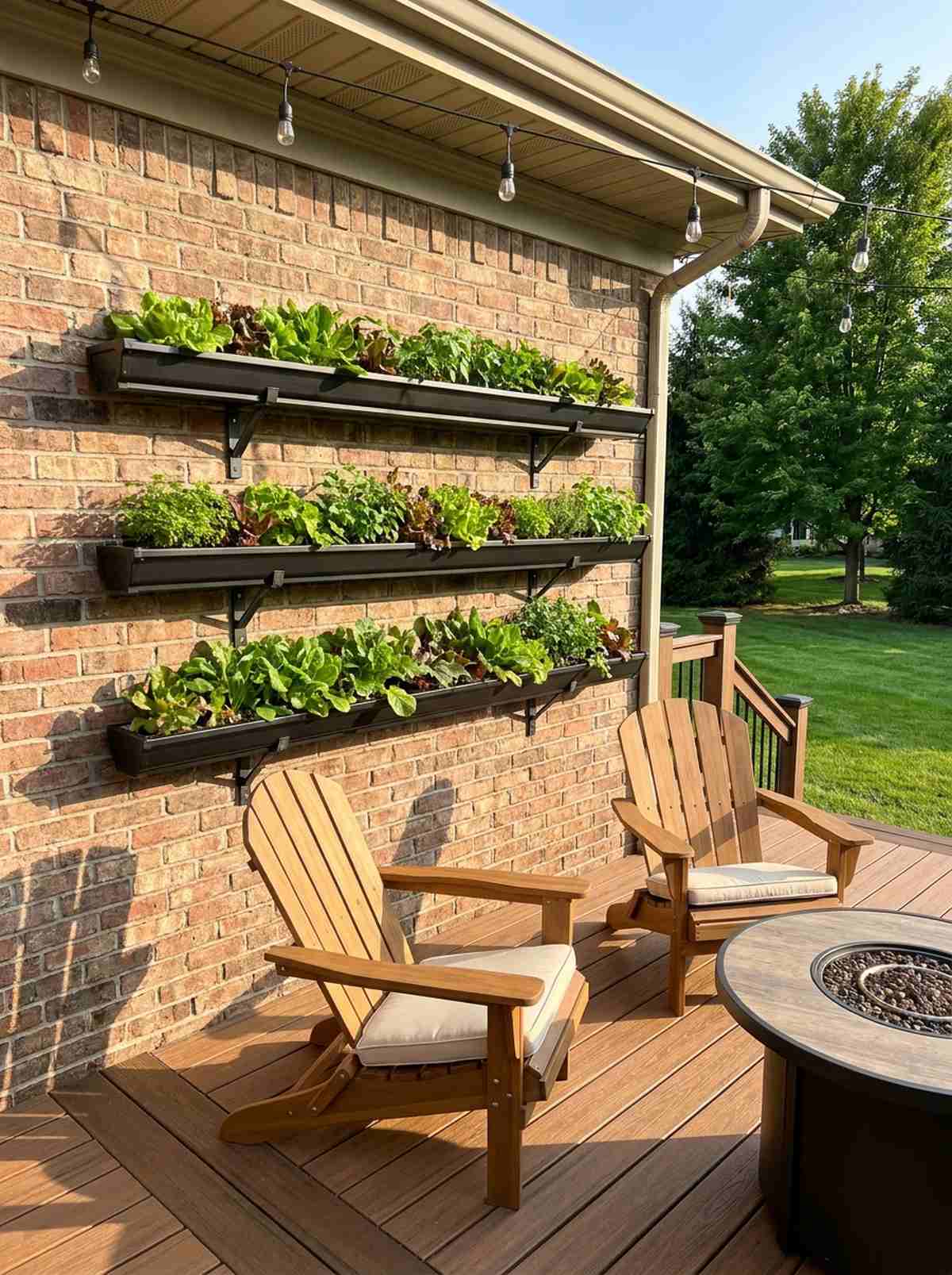 gutter garden stack