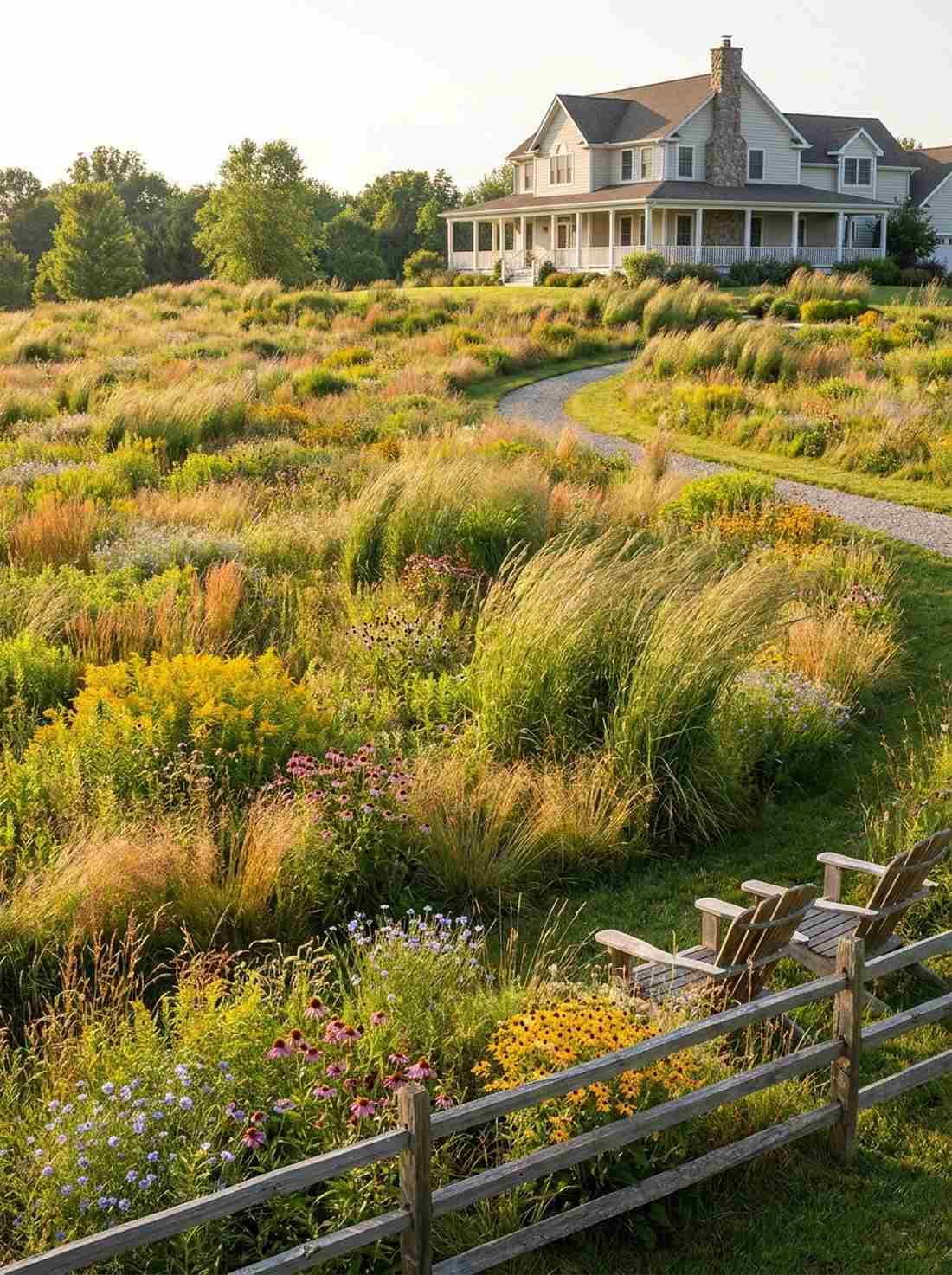 meadow mix with native grasses