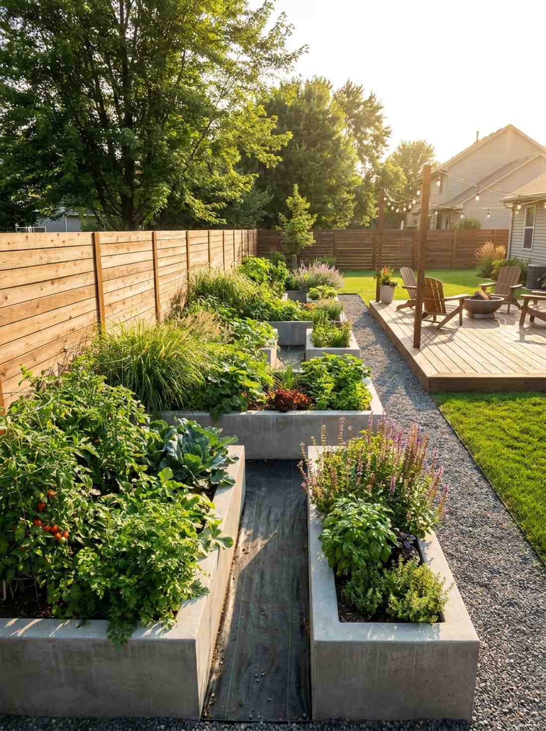 raised rectangular bed modules