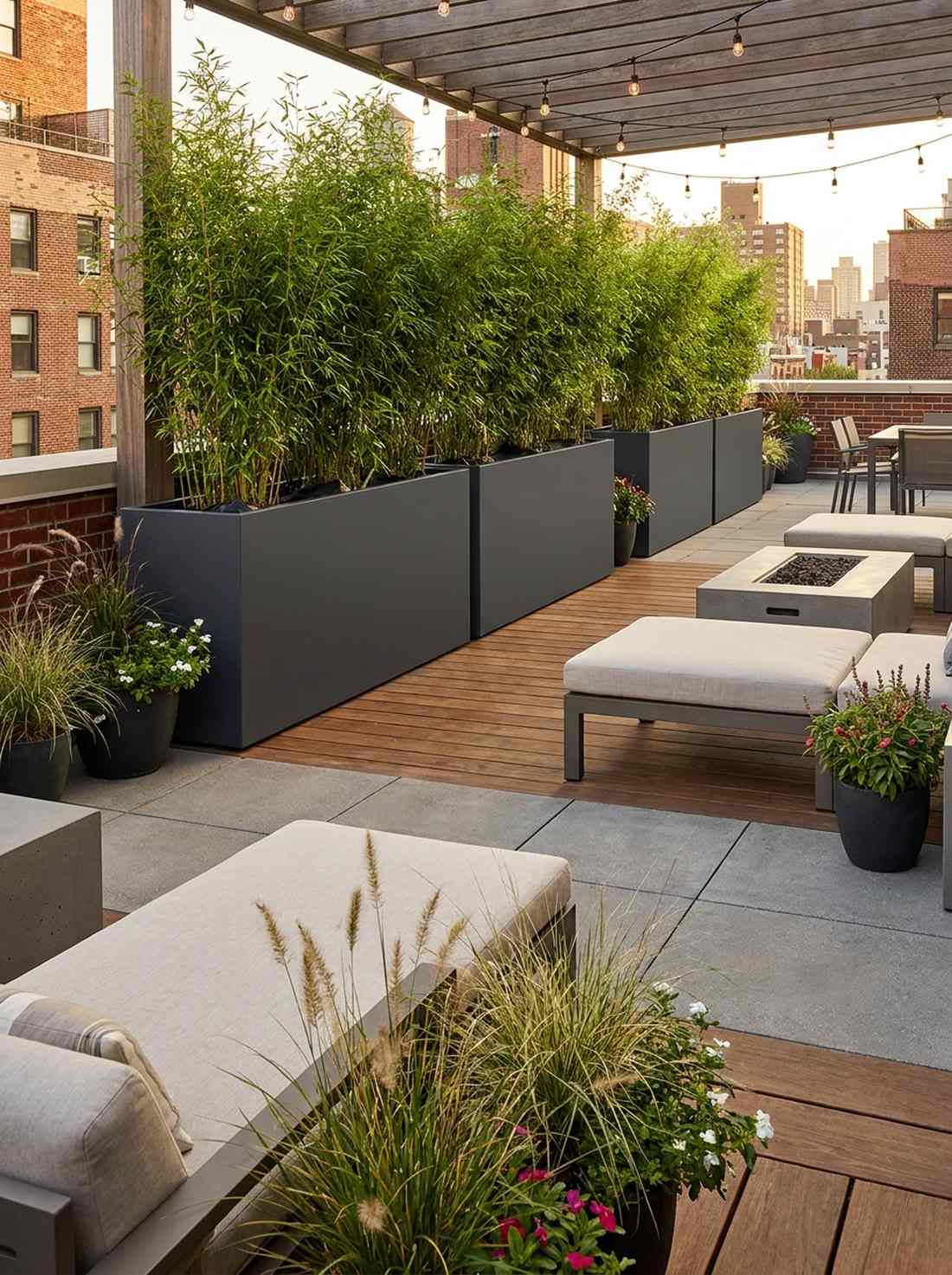 rectangular planter screens