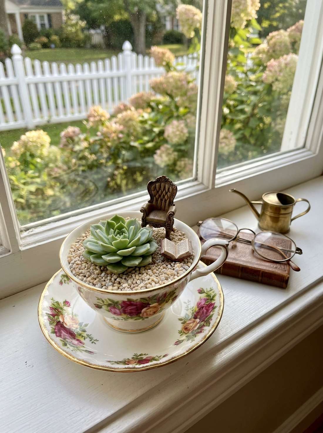 teacup miniature vignette