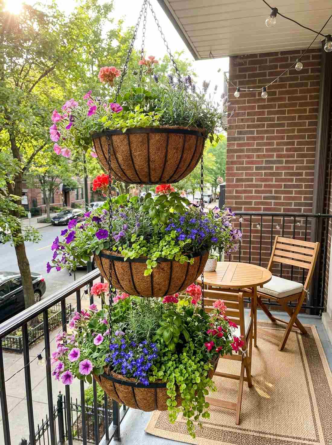 tiered basket gardens