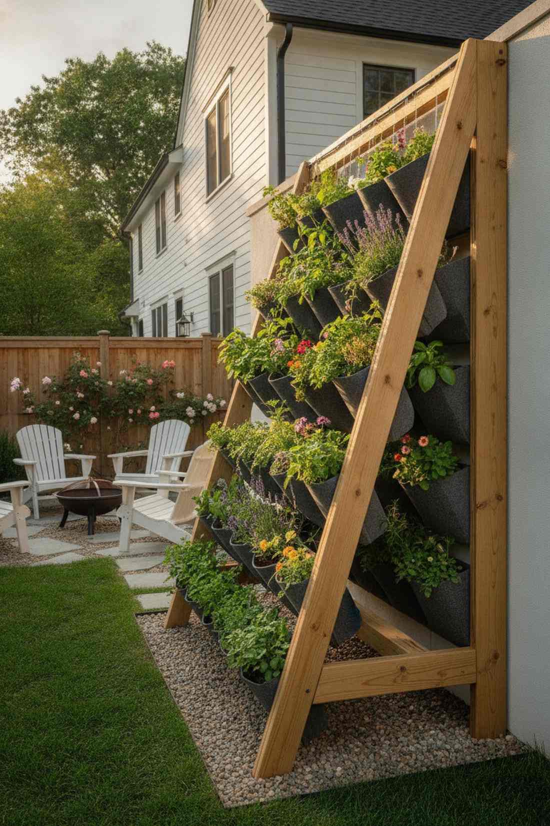 a frame vertical pocket bed