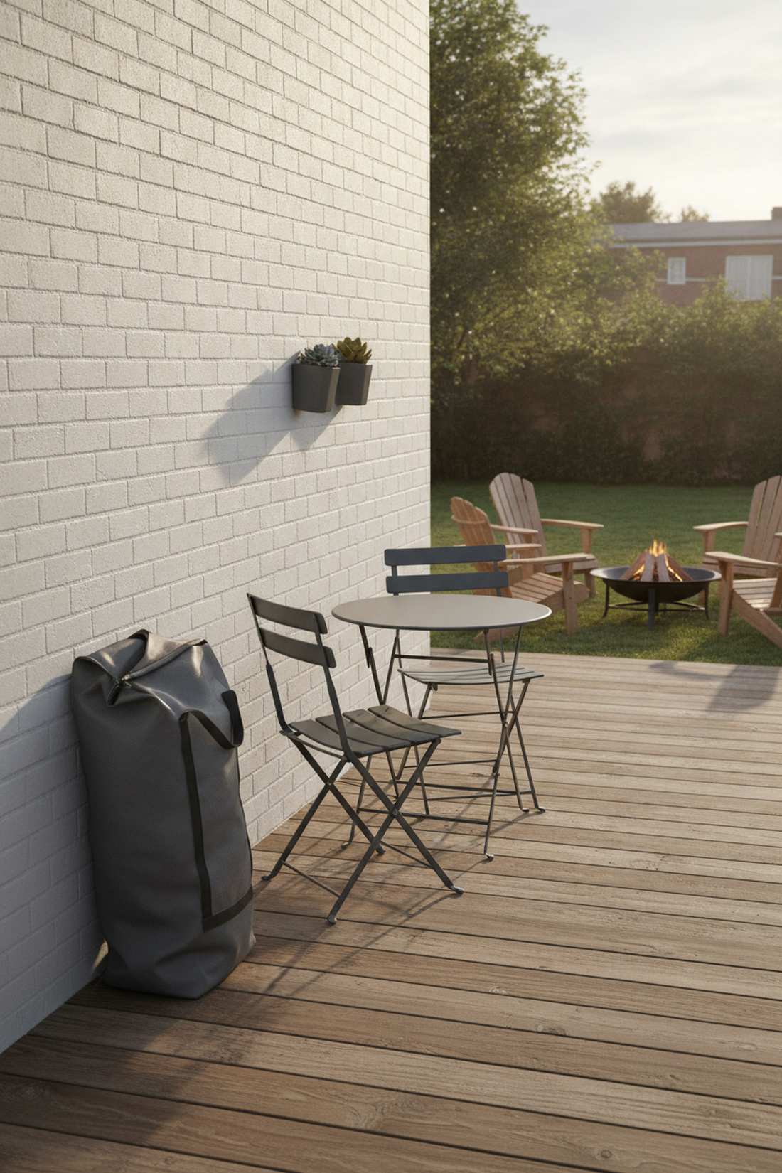 accordion folding bistro set