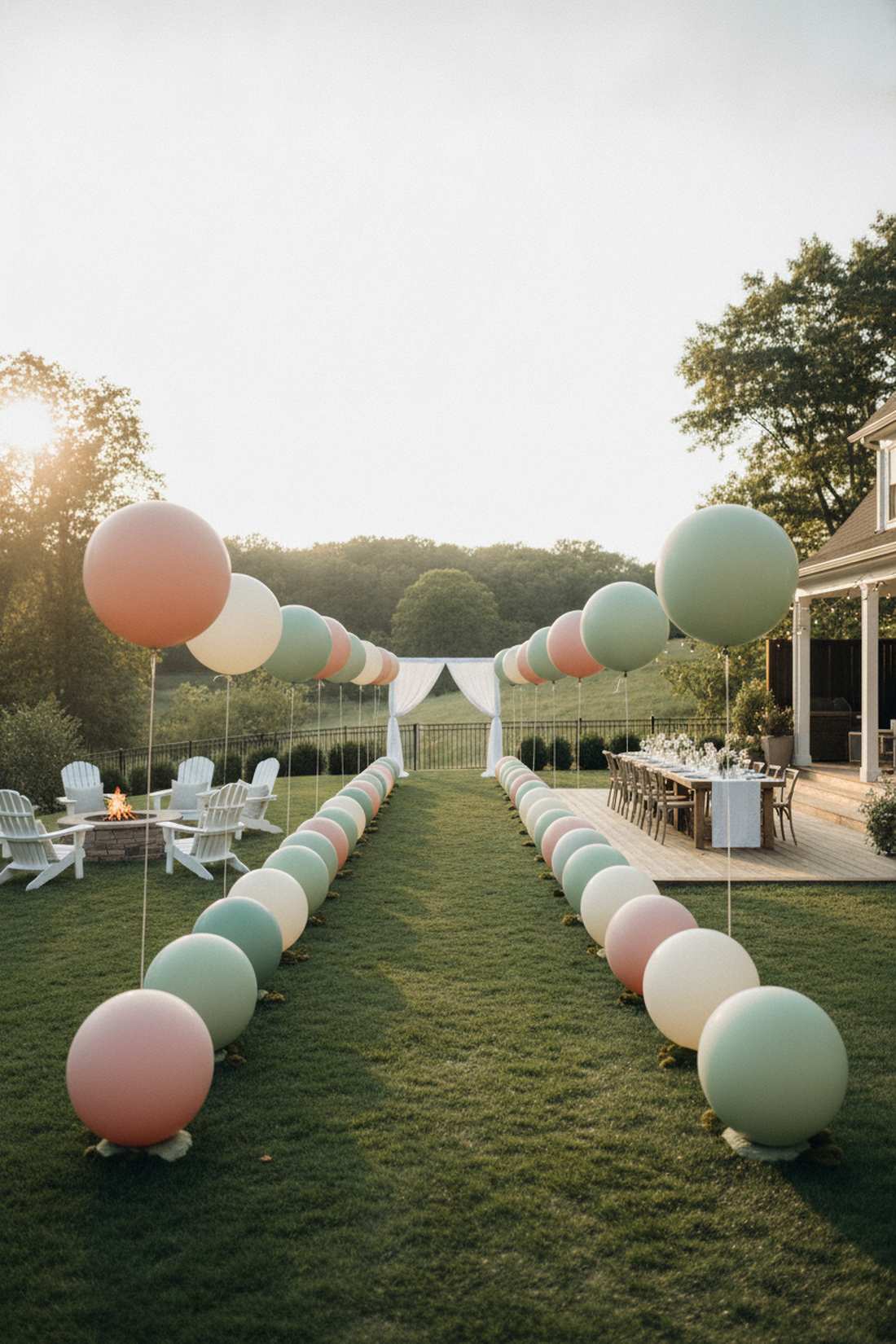 balloon aisle markers