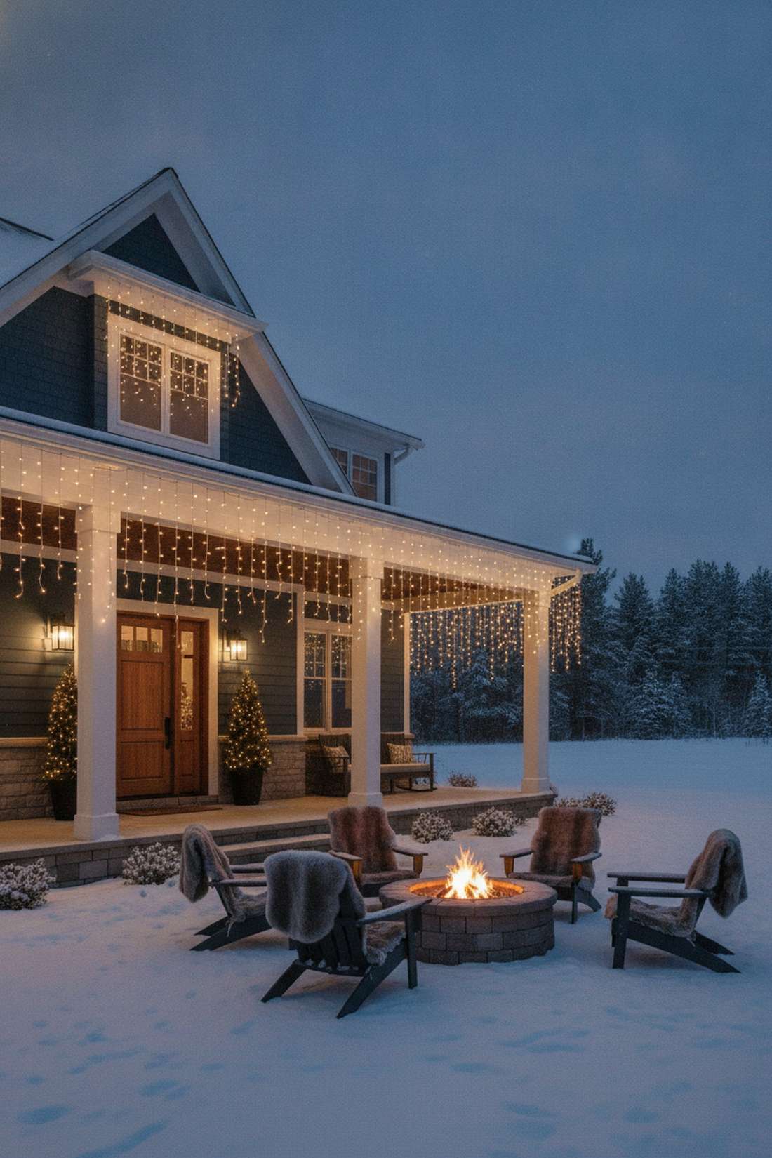 cascading icicle light effect