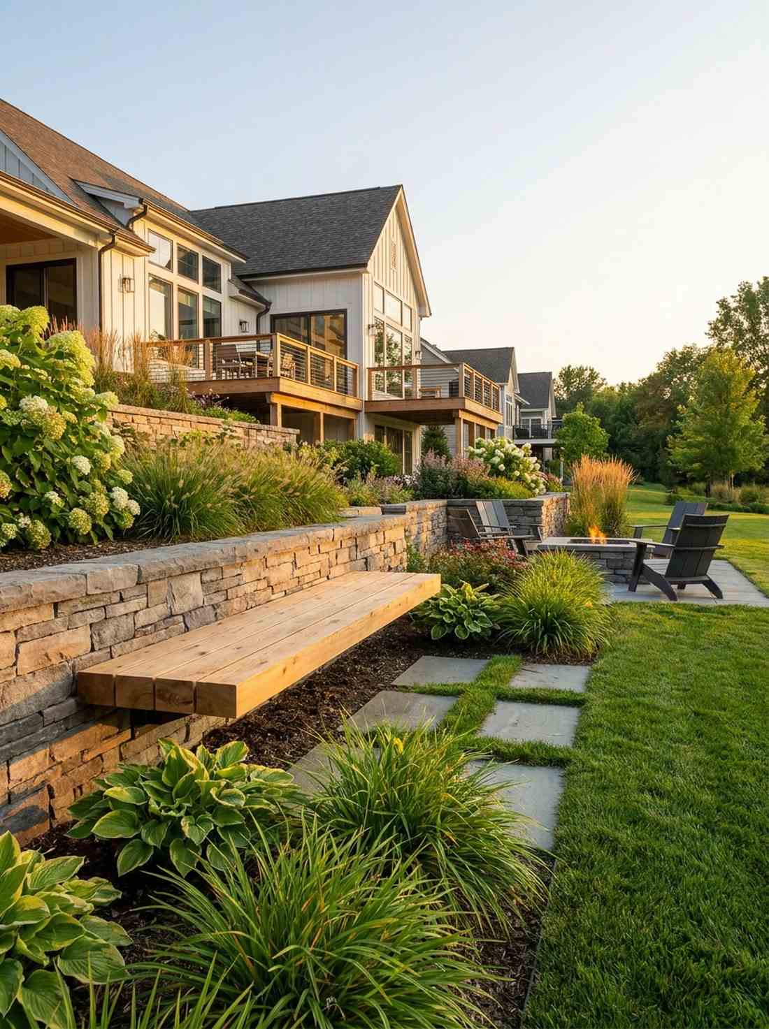 cedar plank floating bench