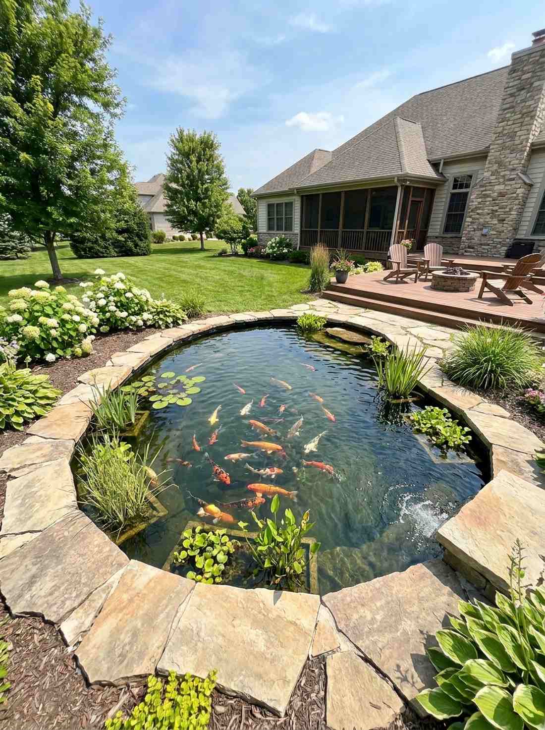 central koi pond
