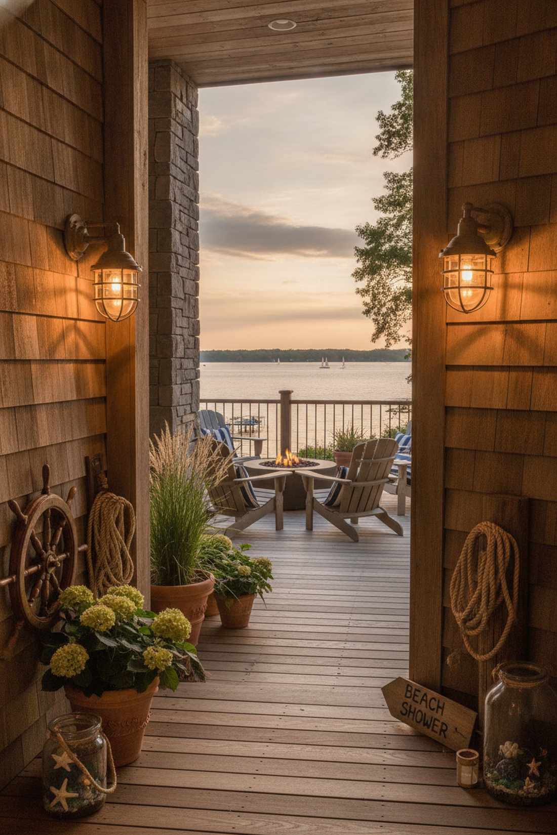 coastal nautical wall lights