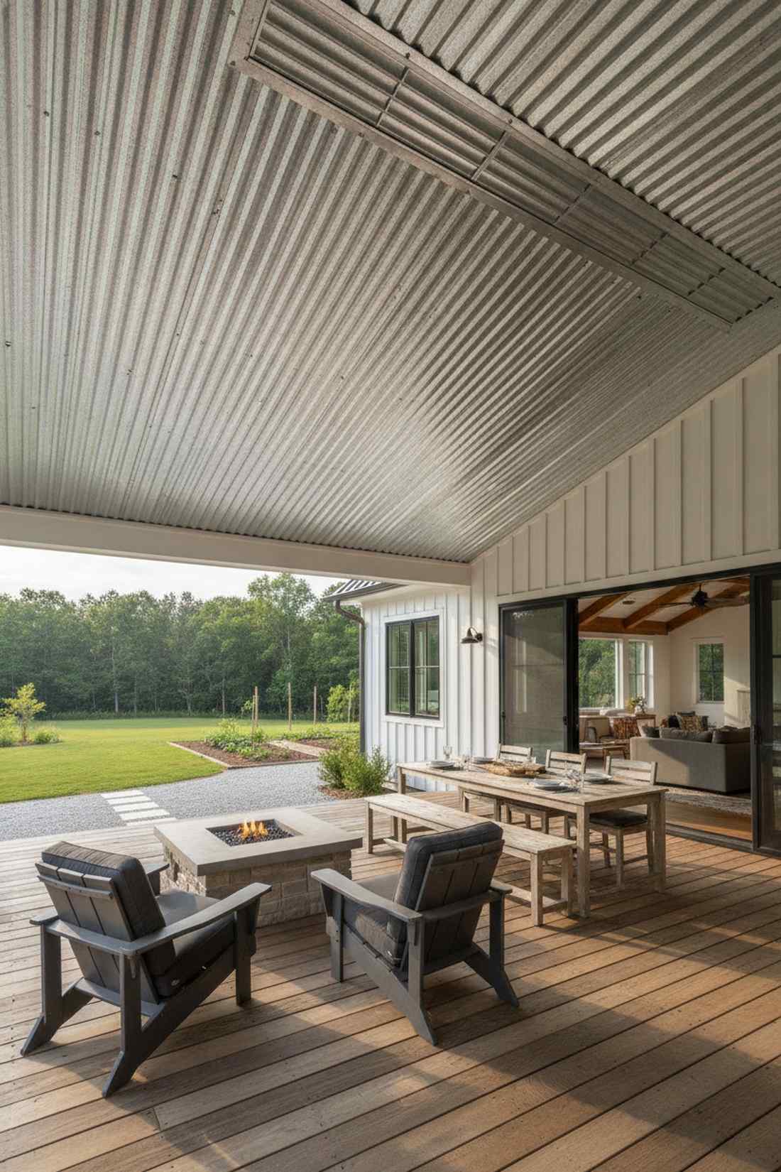 corrugated metal panels