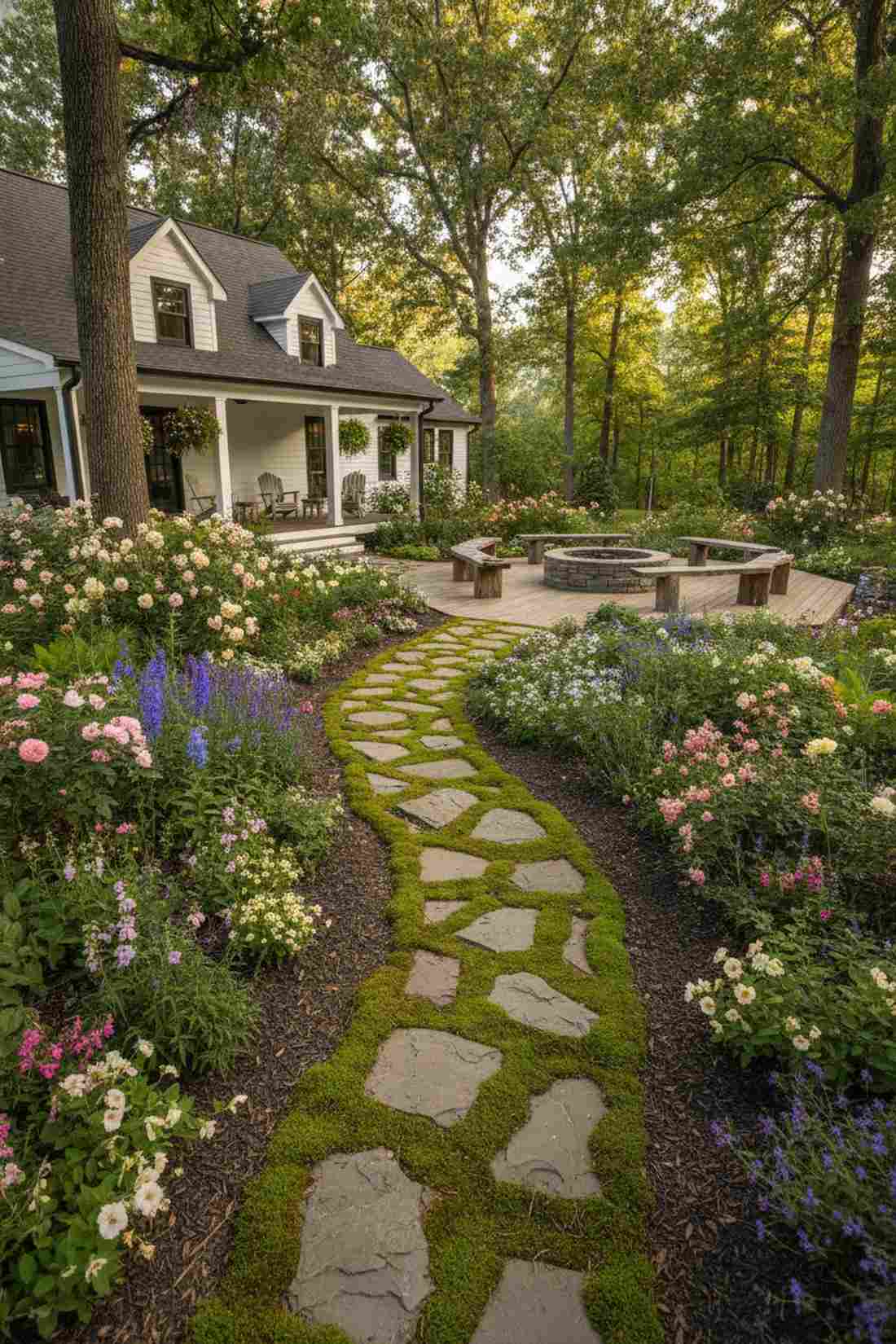 fieldstone meandering path
