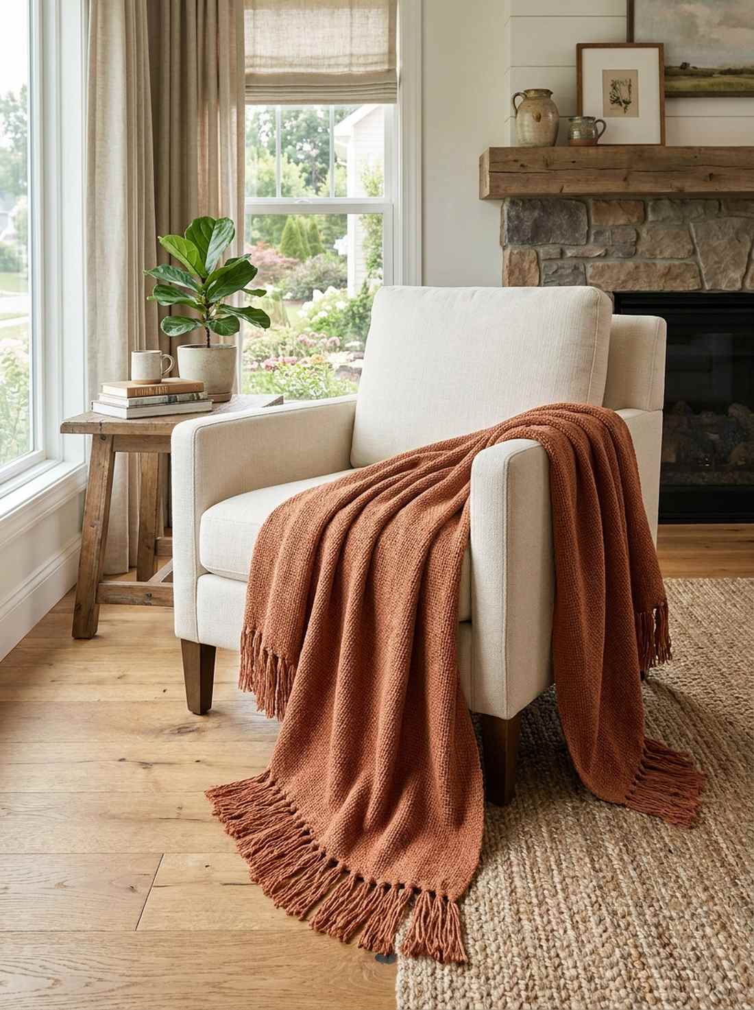 fringe detailed throw blankets