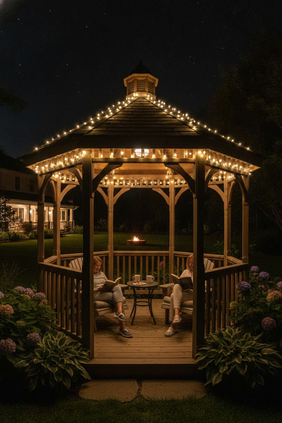 gazebo rafter draping