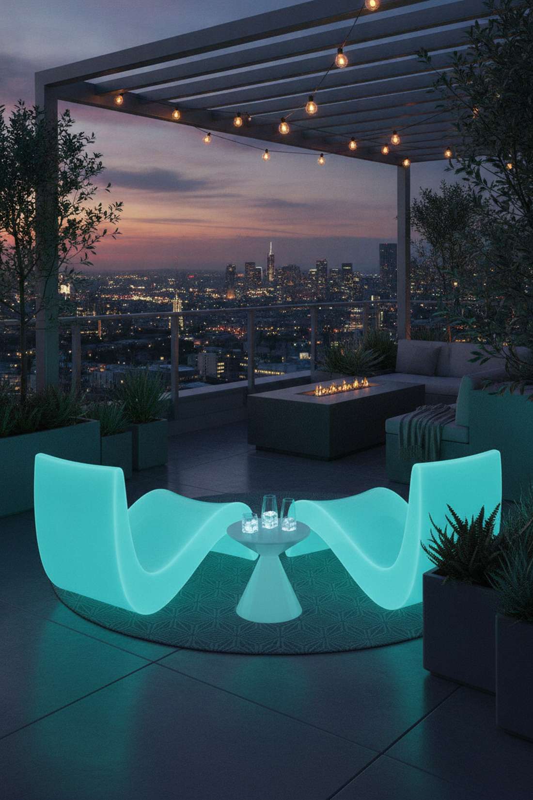 glow in the dark resin chairs