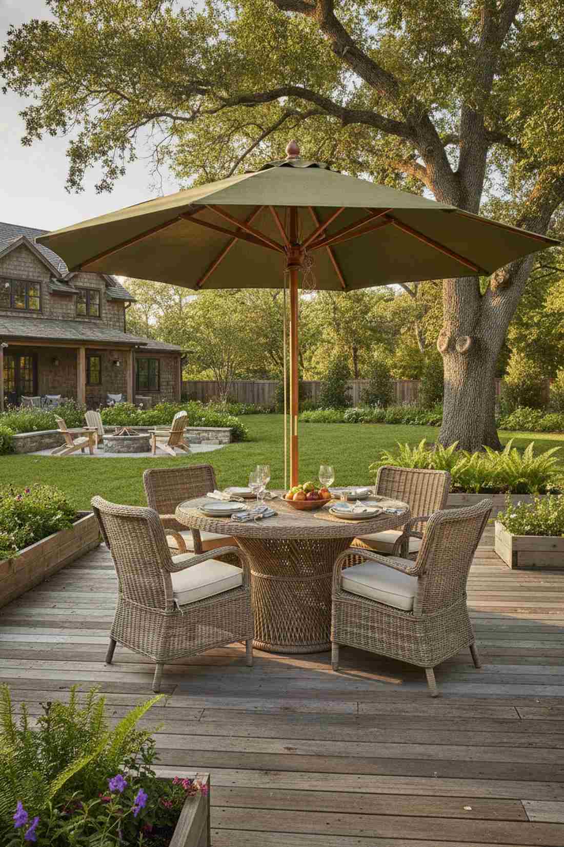 hardwood frame market umbrella