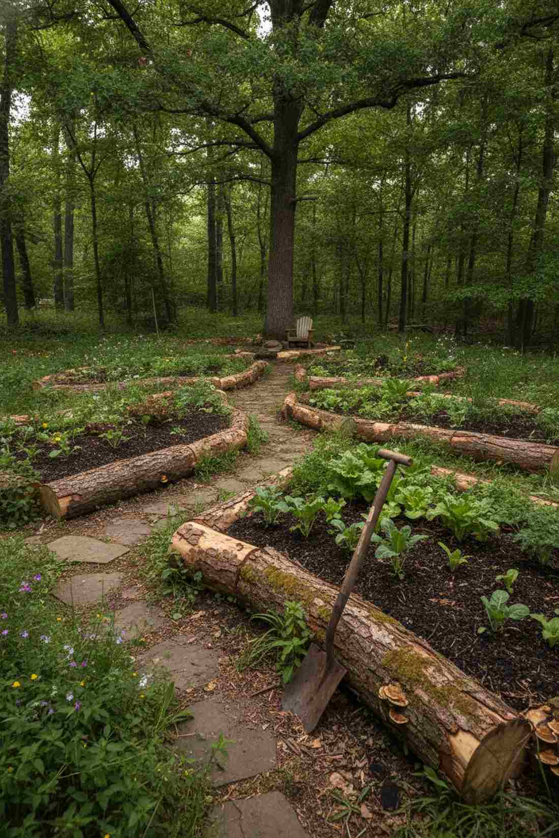 hemlock log no till beds