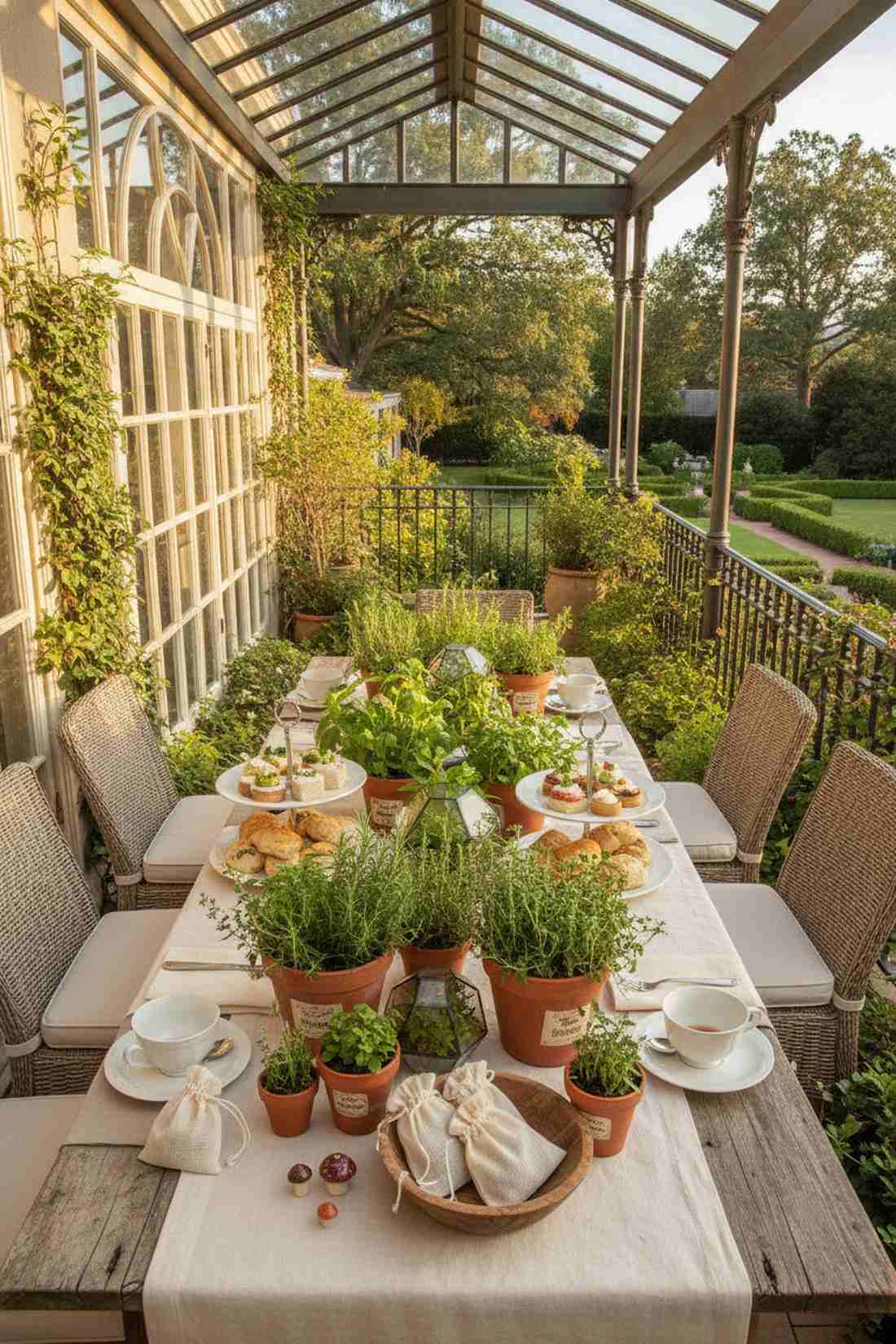 herb garden tea party