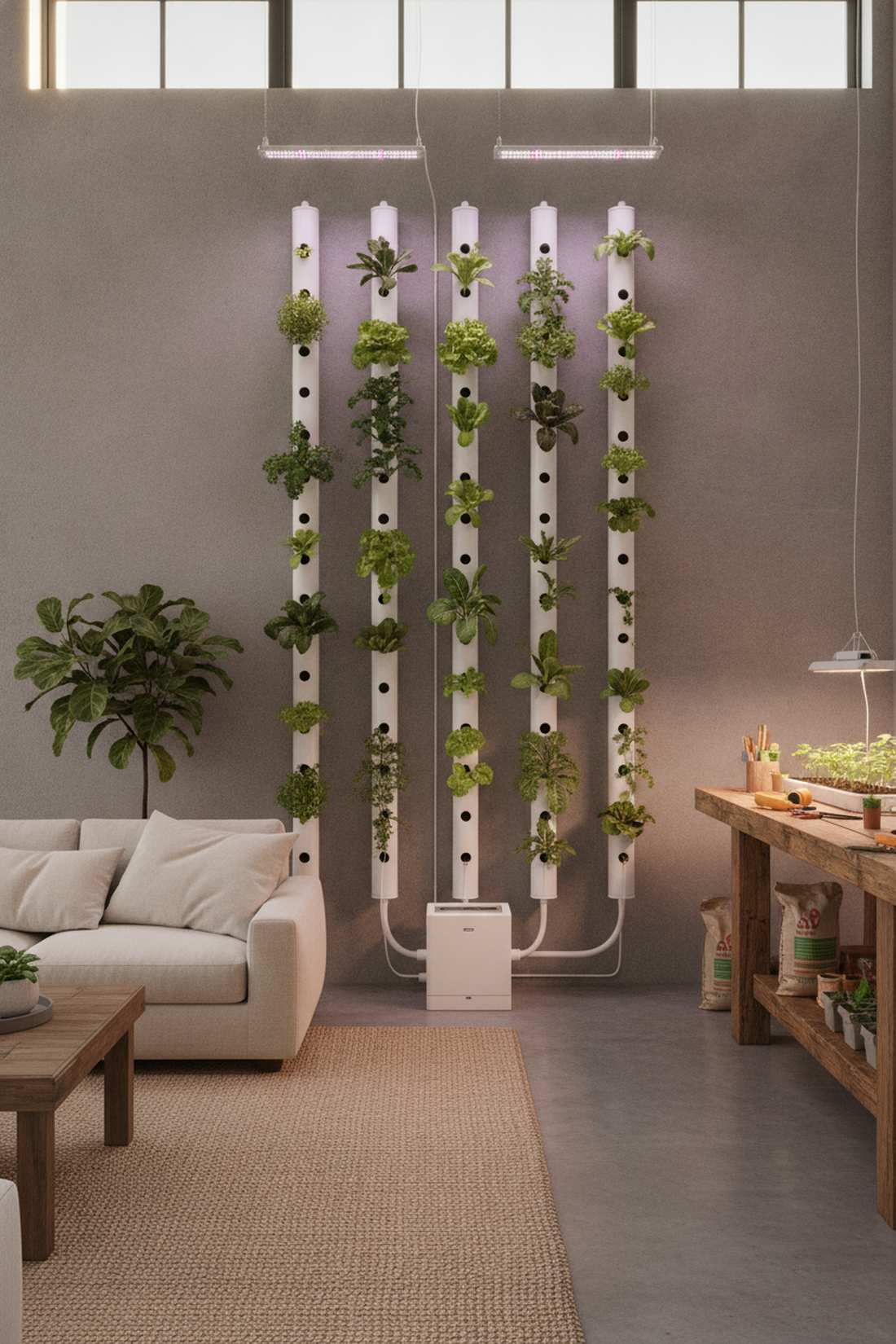 hydroponic wall panel